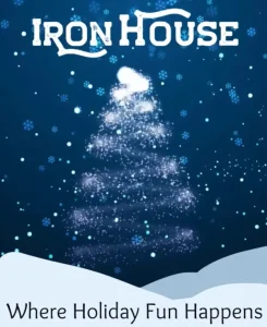 Holiday fun at The Iron House, axe throwing bar in Hibbing, MN.