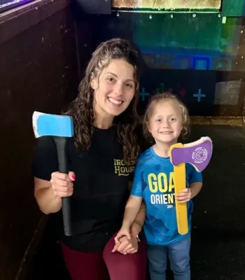 Fun for kids of all ages - axe throwing in Hibbing, Minnesota.